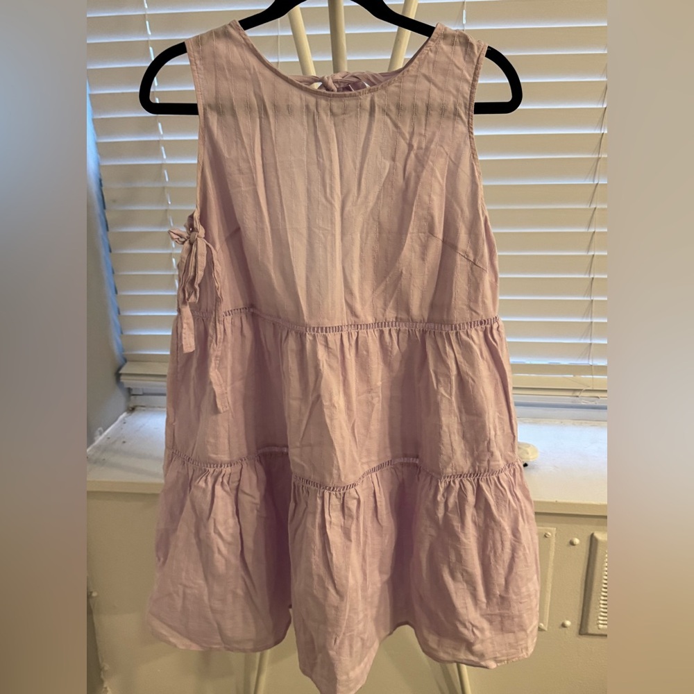 Light Lavender Tiered Women's Skirt - Soft A-Line Style